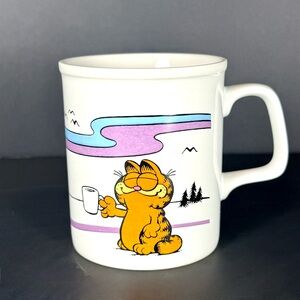 Vintage Garfield By Jim Davis 1978 1981 Coffee Mug Cup sunrise W/ Garfield Smile